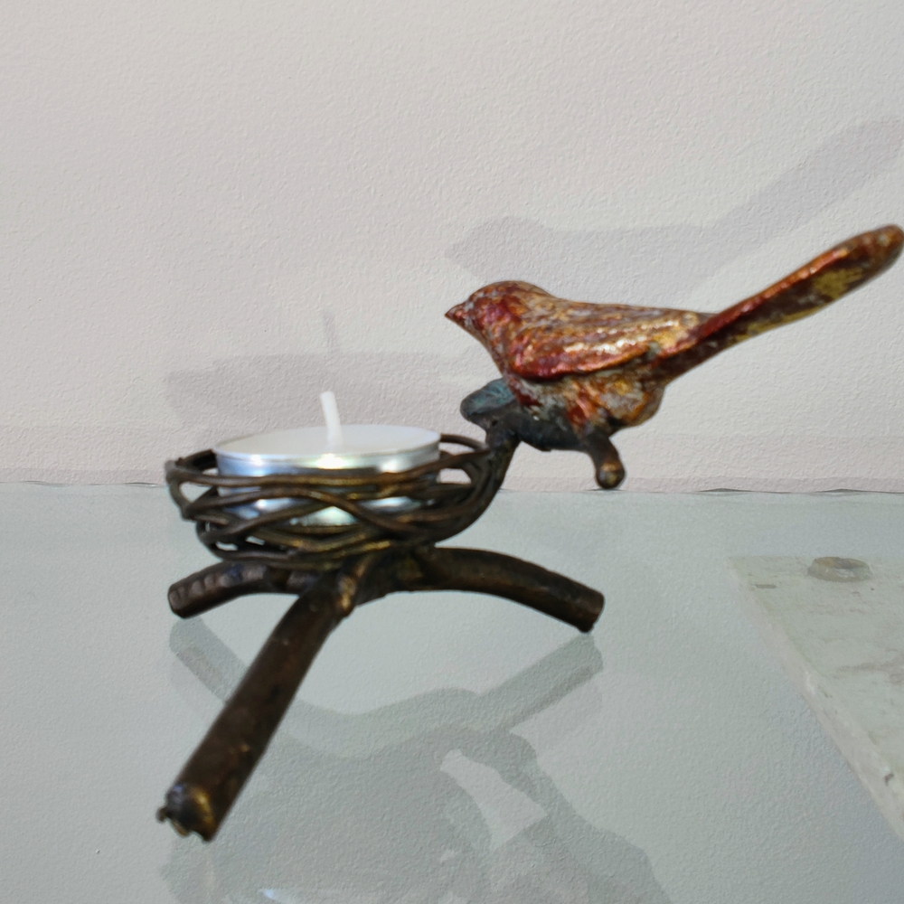 Bird On Branch Ring Or Tealight Holder